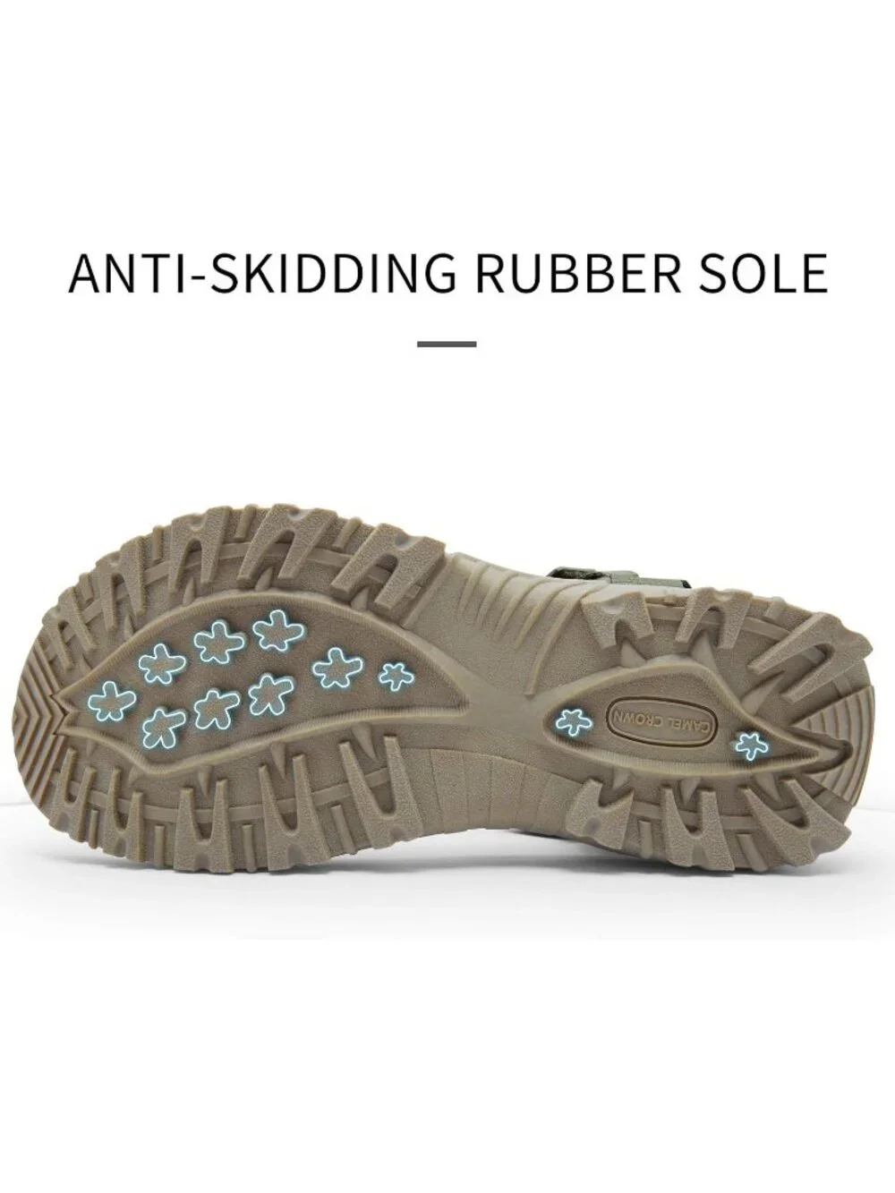 Men's Army Green Comfortable Athletic Hiking Sport Sandals Outdoor Beach Shoes